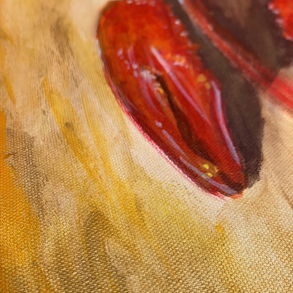 “Big Daddy Crawdad” Painting Acrylic on Canvas 24” tall x 12” aceoss - Picture 6 of 10